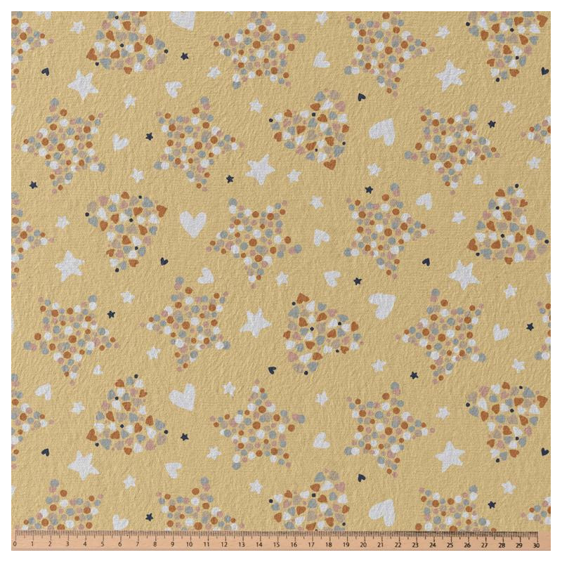 Printed Jersey ELEKSO Wheat / Vintage Multicolored